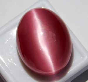 Natural 52.60 Ct  Cabochon Chrysoberyl Pink Cats Eye Loose Gemstone - Picture 1 of 5