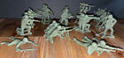 vintage green plastic Soldier army men.  28 Pieces. 11 Different Positions.