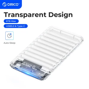 ORICO 2.5 inch Hard Drive Enclosure SATA USB3.0 for 7-9.5mm SSD/HDD 4TB US - Picture 1 of 18