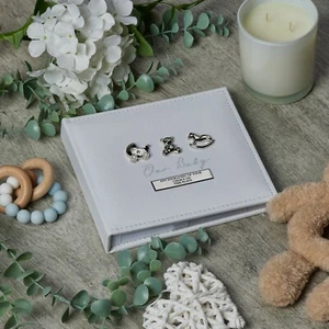 Personalised Baby Photo Album Gift Boxed 50 Photos CG1566-P - Picture 1 of 3
