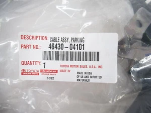 Genuine OEM Toyota 46430-04101 Rear Parking Brake Cable 2016-2021 Tacoma - Picture 1 of 3