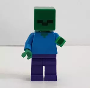 LEGO Minifigure Minecraft Zombie Gambe Viola Scuro - Foto 1 di 2