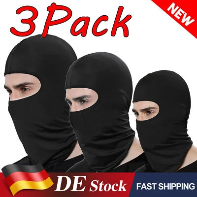 3X STURMHAUBE SOMMER BALACLAVA STURMMASKE,STURMHAUBE MOTORRAD STURMHAUBE FAHRRAD - Bild 1 von 4