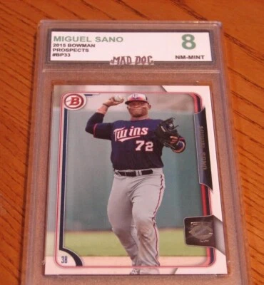 MIGUEL SANO Rookie****2015 Bowman PROSPECTS-----MINT 8-----TWINS------MAD DOG - Image 1 of 2