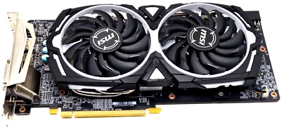 DEAD MSI Radeon Armor RX 580 4GB GDDR5 Graphics Card (For Parts Only) - Image 1 of 4