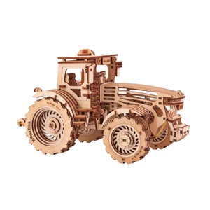 Wood Trick Tractor Wooden 3d Mechanical Model Kit Puzzle Toy DIY Gift - Picture 1 of 4