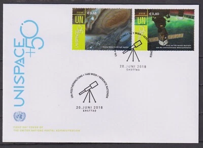 FDC-s  Space  2018  from UN Vienna  avdpz - Image 1 of 2