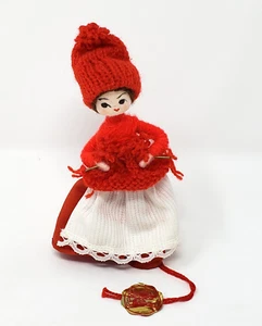 Anne Beate Garn gewickelt Puppe Pixie 4,5 Zoll Stricken Handarbeit in Dänemark - Bild 1 von 12