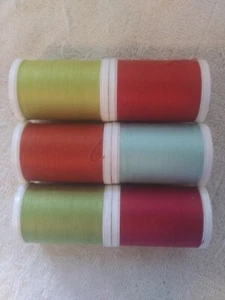 6 ROWAN Mercerized Giza Cotton Thread Lot~Various Colors~X-Long Fiber~200 yd ea - Picture 1 of 2