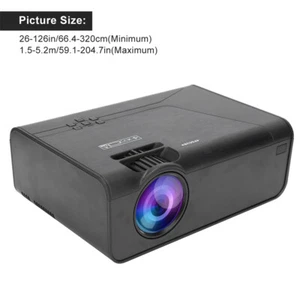 Portable 1080P LED LCD Projector Home Cinema  VGA USB AV 4200Lumens 3000:1 - Picture 1 of 24
