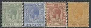 BAHAMAS, COMO NUEVO, #74-77 OG LH, WMK 4, NÍTIDO, SONIDO Y GRAN COLOR - Imagen 1 de 1
