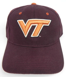 SOMBRERO GORRA VIRGINIA TECH HOKIES NCAA DE COLECCIÓN TAMAÑO AJUSTADO ZEPHYR DH ¡NUEVO CON ETIQUETAS! - Imagen 1 de 5