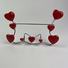 Silver Metal Frame Plate Book Stand for Display With Red Heart Picture Table