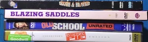 4 DVD Lot -Old School, Chris Rock, Blazing Saddles, American Pie -Free Shipping - Picture 1 of 13