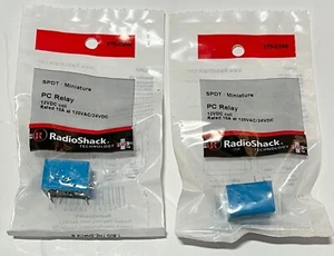 2 Radio Shack SPDT - Miniature PC Relay 12VDC Coil, 10A @ 120VAC/24VDC 275-0248 - Picture 1 of 6
