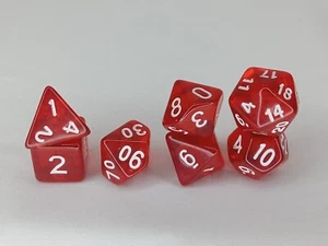 7pc Polyhedral Dice Set With Free Bag of Choice! TTRPG DND MTG Board Games - Picture 1 of 6