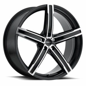 16x7 Vision 469 Boost 5x114.3 +38 Black Machined Face Rims (Set of 4) - Picture 1 of 2