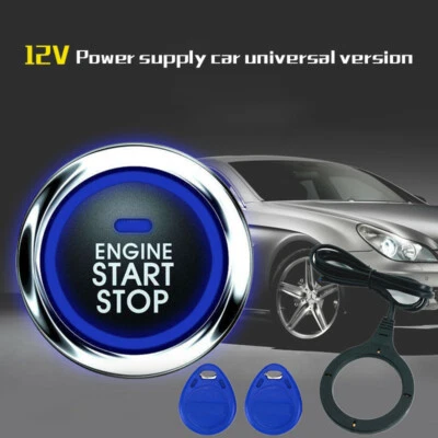 Engine Push Start Alarm Start Stop Button Remote Control Keyless Entry System - Image 1 of 4