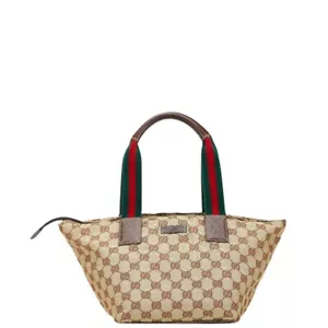 GUCCI GG Canvas Tote Bag Handtasche 131228 Damen 【Gebraucht】 - Bild 1 von 8