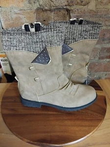 botas señora talla 6.5 (40) cervatillo nuevas punto puño forrado - Imagen 1 de 5