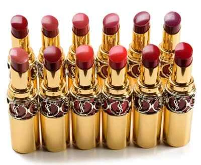 Lápiz labial Yves Saint Laurent Rouge Volupte Shine aceite en barra elige el tono nuevo en caja Foto 1 de 4