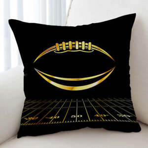 Gold Football Cushion Cover