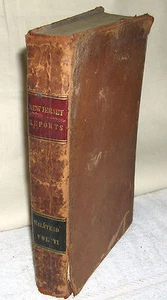 Original 1830 N J Reports of Cases Argued Before Supreme Court William Halsted - Imagen 1 de 7
