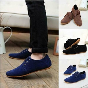 Men's Casual Lace up moccasin driving Shoes formal suede sneaker  shoes new 