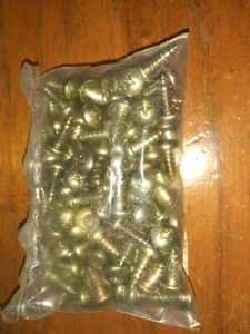 100x 1/2" x 5mm Galvanized Steel Round Head PH 1 zinc plated Screws - Imagen 1 de 1