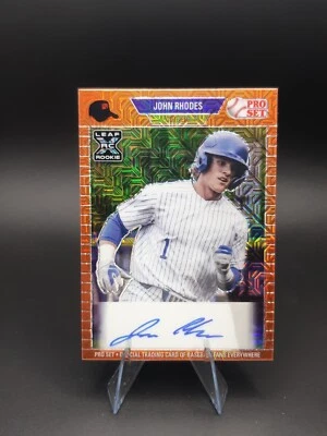 2021 Leaf Pro Set Metal 1989 Pro Set Auto John Rhodes #PA-JR2 Auto 13 - Image 1 of 2