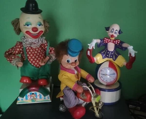 Lotto di 3 Clown meccanici e/o sonori anni '60/'70 - Imagen 1 de 24