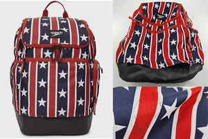 Speedo Zaino Teamster 2.0 35L US Team Bandiera Americana *FIRMATO* Ryan Lochte - Foto 1 di 21