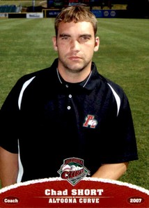 2007 Altoona Curve Grandstand #28 Chad Short Strength Coach University of Pitt