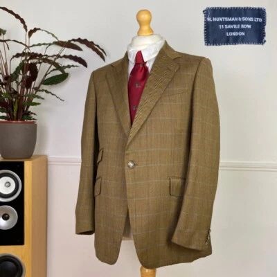 HUNTSMAN SONS of SAVILE ROW Men’s TWEED Shooting Herringbone Sport Jacket (40) - Image 1 of 4