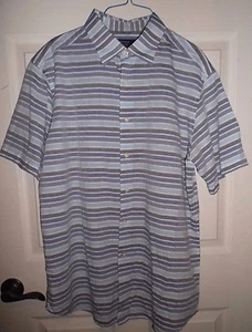CREMIEUX Herren Button Down Freizeit Hemd S/Ärmel gestreift 100% Baumwolle L NEU - Bild 1 von 4