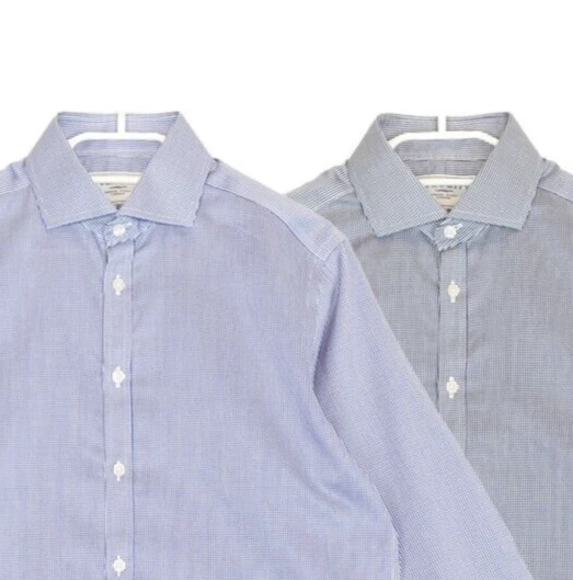 2 por 1 Charles Tyrwhitt Azul Pata de Gallo Sin Hierro Slim Fit Camisas Talla... - Imagen 1 de 4