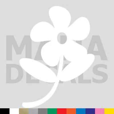 Calcomanía adhesiva de vinilo troquelado de flores - planta de jardín Foto 1 de 2