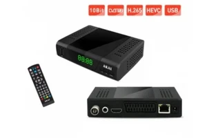 Akai DVB-T2 H.265 HEVC HD Decoder Digitale Terrestre - Nero - Foto 1 di 5