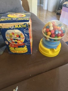 Vintage 1968 Tarco Toys BANK-O-MATIC Bubble Gum Bank in OVP - Bild 1 von 14