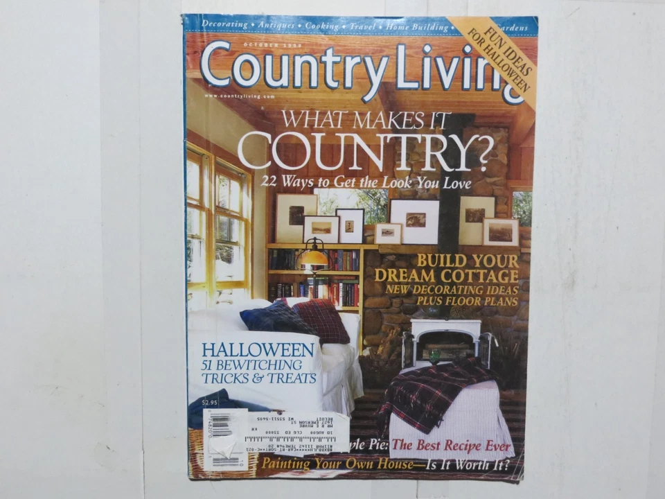 Журнал Country Living украшение антиквариата кулинария рукоделие 1999 октябрь 3 года - Изображение 1 из 1