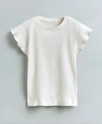 Zara, Ruffle, Cream Tank Top - Image 1 of 3