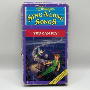 Disney Sing Along Songs Peter Pan You Can Fly VHS Video Tape Vintage Rare Music - Bild 1 von 8