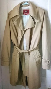 Marc Matthis Tan Women's Trench Rain Coat Size Medium Beige - Picture 1 of 17
