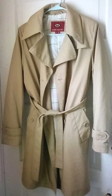 Marc Matthis Tan Women's Trench Rain Coat Size Medium Beige - Image 1 of 4