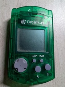 Official Sega Dreamcast Green VMU Visual Memory Card Unit HKT-7000 With Cap OEM