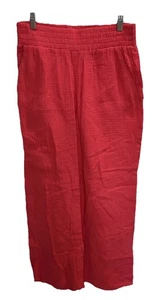 Pantalón DKNY Para Mujer Suave Algodón Gasa Ligero Pierna Ancha Coral NUEVO Talla Grande A6 - Imagen 1 de 8