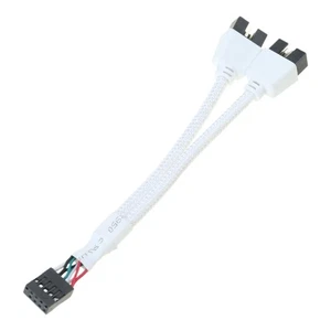 Mini USB 9Pin Data Transfer Cable Shielded USB 2.0 9 Pin Splitter Cable 15CM - Picture 1 of 8