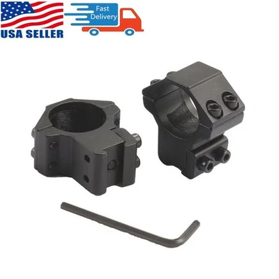 1 Pair 1'' Scope Rings 3/8' Dovetail Low Profile .22 caliber Riflescope rings