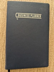A5 Size Blue Business Planner Notebook - Picture 1 of 6