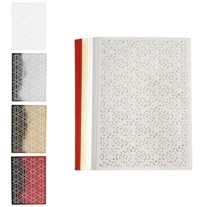 2x  4 Laser-Kartenaufleger "Zierdeckchen Sterne und Ornamente", 14,8 x 10,5cm - Bild 1 von 6
